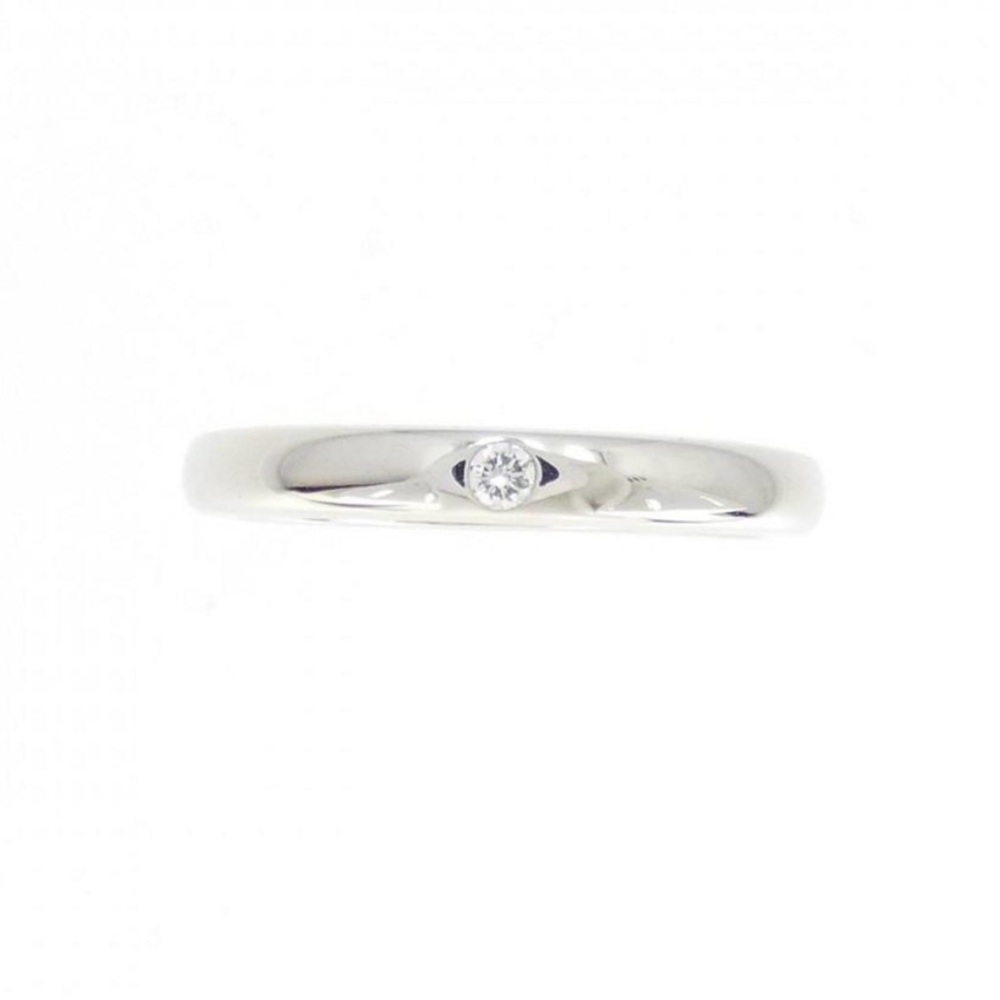 Tiffany silver & diamond stacking ring size 4.75 - Picture 3 of 4